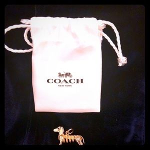 Coach dachshund dog charm